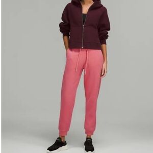 Lululemon High Rise Scuba Jogger Sweatpants Pink Blossom Size 2